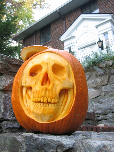 Skull-pumpkin